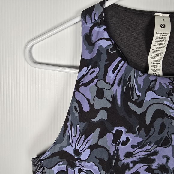 NWT Lululemon Swift Speed Cropped Tank Top In Flower Meld Multi Size 12 Sq. Dot - Picture 5 of 16